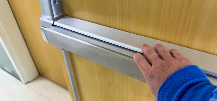 Installing a Push Bar on a Door Blackfalds